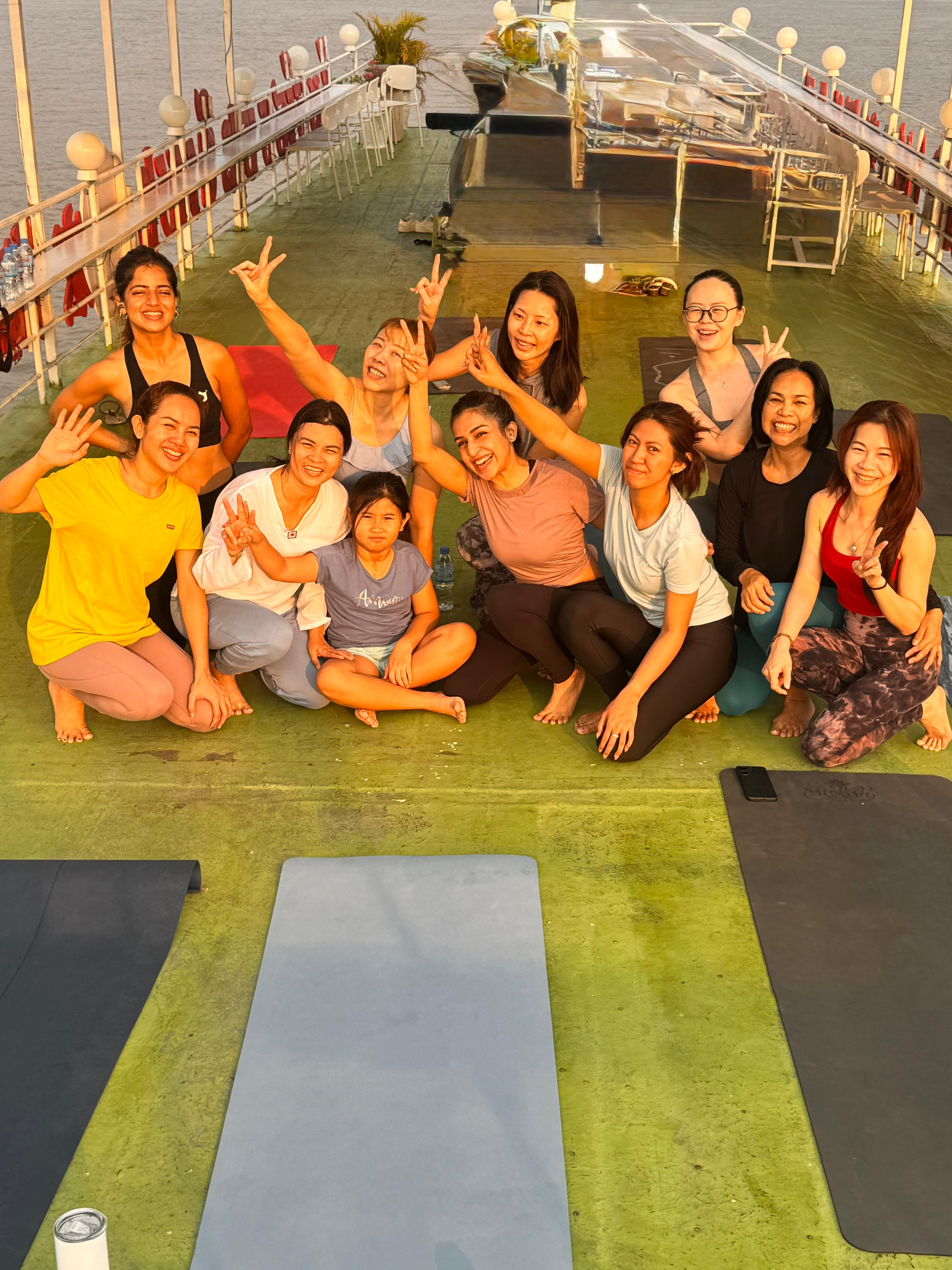 Yoga On Boat